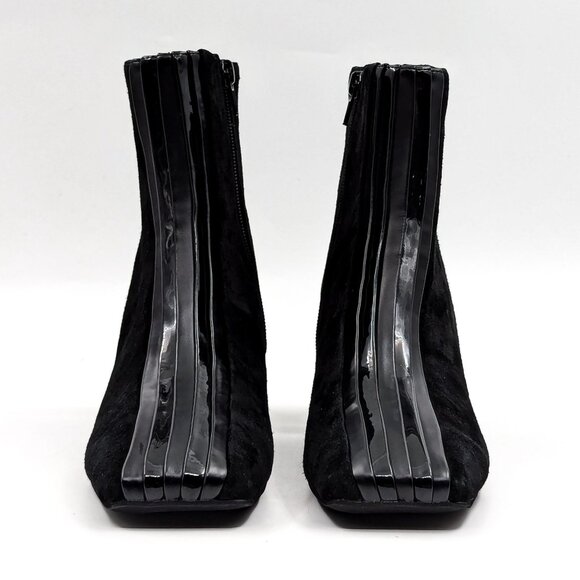 Jeffrey Campbell Women Katlyn Black Suede Leather Retro Vintage 90s Boots size 7 - Picture 2 of 12